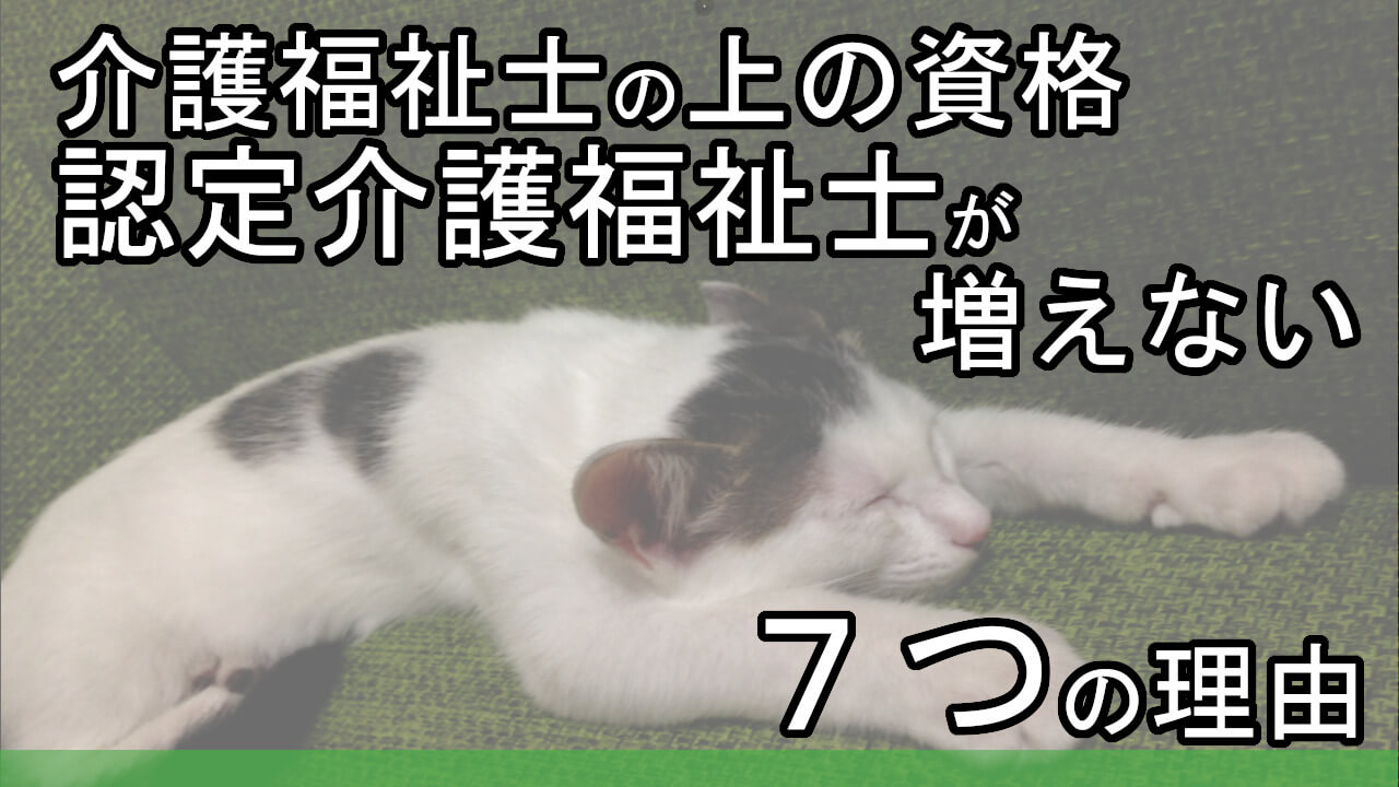 介護福祉士の上の資格 認定介護福祉士が増えない７つの理由 カイゴのセカイ 元人材業界トップ営業マンが介護の世界を教えます